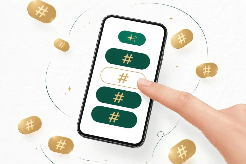 Using the free LinkedIn hashtag generator tool